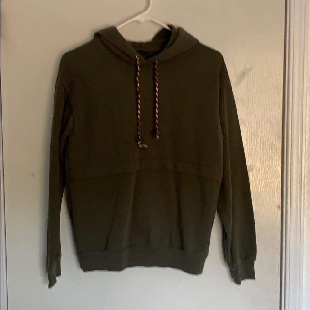 Green hoodie